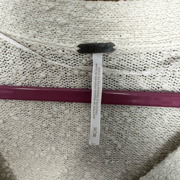 Free People Cream Boucle Button-Up Cardigan - Picture 2 of 3